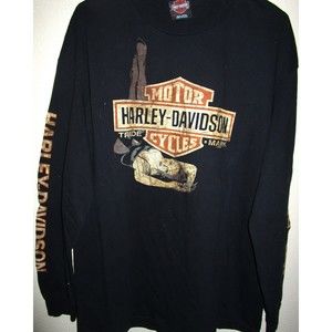 Long Sleeved pin-up girl Harley Davidson T-shirt, Aspen Valley